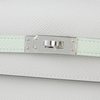Hermès Kelly Sellier 25 Limited Edition Tricolor Gris Pale / Vert Fizz / Graphite Epsom PHW