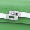 Hermès Kelly Sellier 25 Limited Edition Tricolor Vert Yucca / Vert Fizz / Etoupe Epsom PHW