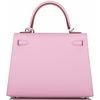 Hermès Kelly Sellier 25 Mauve Sylvestre Epsom PHW