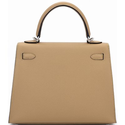 Hermes Kelly Sellier 25 Poussiere Epsom PHW
