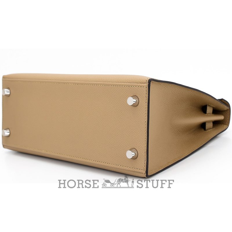 Hermes Kelly Sellier 25 Poussiere Epsom PHW