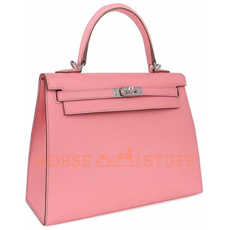 Hermès Kelly Sellier 25 Rose Confetti Epsom PHW