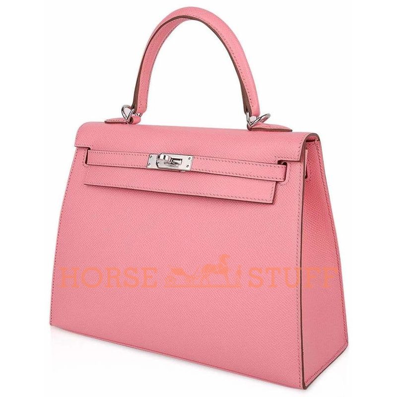 Hermès Kelly Sellier 25 Rose Confetti Epsom PHW