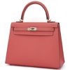 Hermès Kelly Sellier 25 Rose Jaipur Epsom GHW