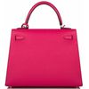 Hermès Kelly Sellier 25 Rose Mexico Epsom PHW