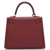 Hermès Kelly Sellier 25 Rouge H Epsom GHW