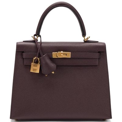 Hermès Kelly Sellier 25 Rouge Sellier Epsom GHW