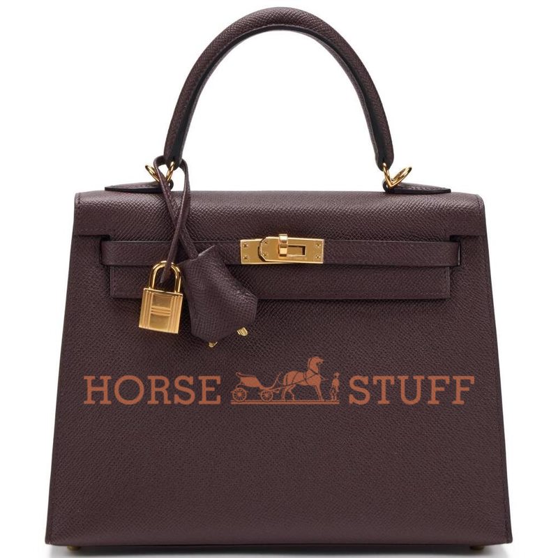 Hermès Kelly Sellier 25 Rouge Sellier Epsom GHW