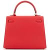 Hermès Kelly Sellier 25 Rouge Tomate Epsom GHW