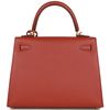 Hermès Kelly Sellier 25 Rouge Venetian Epsom GHW