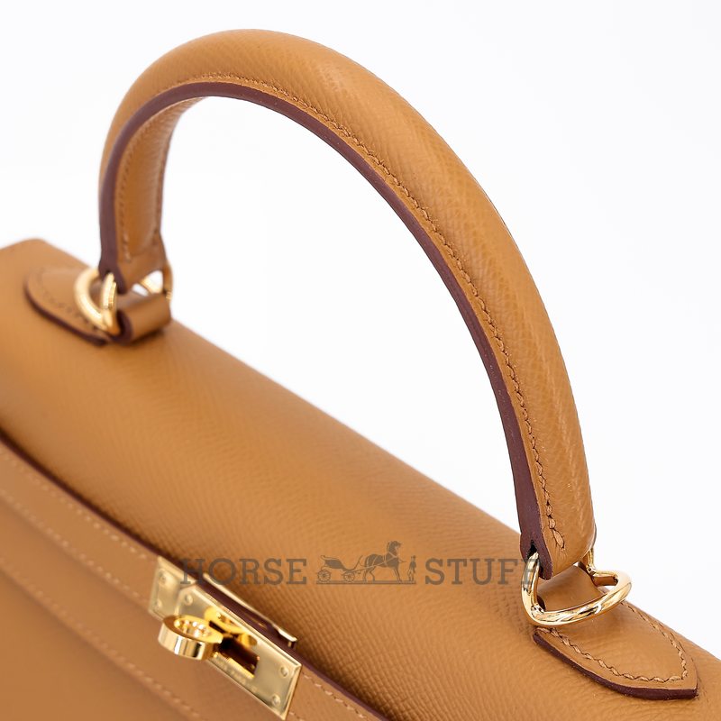 Hermès Kelly Sellier 25 Sesame Epsom GHW
