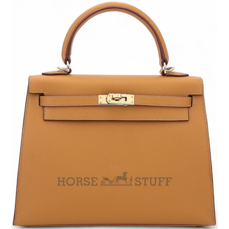 Hermès Kelly Sellier 25 Sesame Epsom GHW