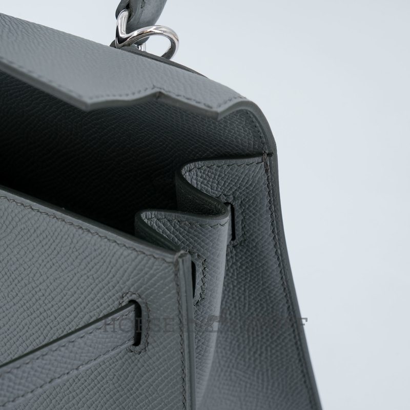 Hermes Kelly Sellier 25 Vert Amande Epsom Electrum HW