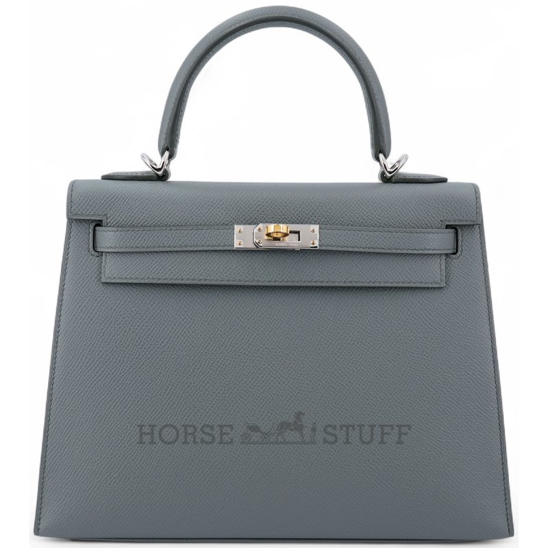 Hermes Kelly Sellier 25 Vert Amande Epsom Electrum HW