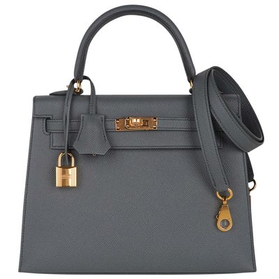 Hermès Kelly Sellier 25 Vert Amande Epsom GHW