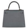 Hermès Kelly Sellier 25 Vert Amande Epsom GHW