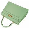 Hermès Kelly Sellier 25 Vert Criquet Epsom GHW