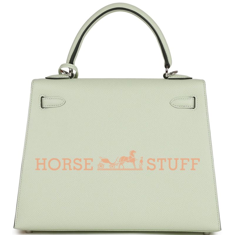 Hermès Kelly Sellier 25 Vert Fizz Epsom PHW