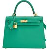 Hermès Kelly Sellier 25 Vert Jade Epsom GHW