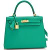 Hermès Kelly Sellier 25 Vert Jade Epsom GHW