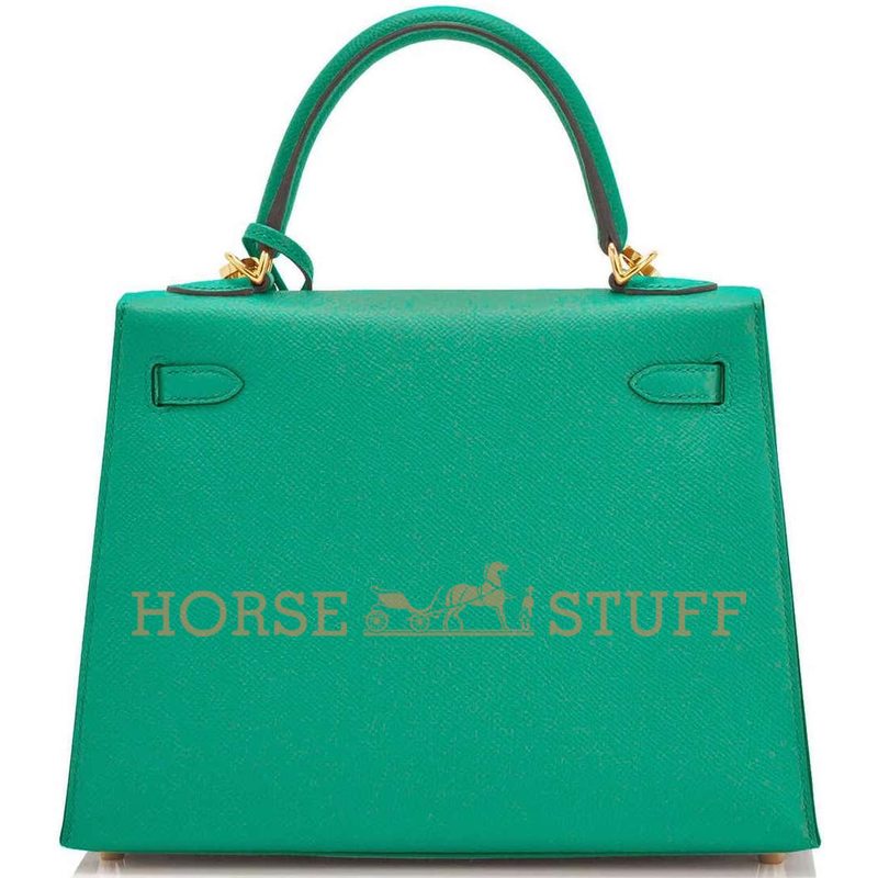 Hermès Kelly Sellier 25 Vert Jade Epsom GHW