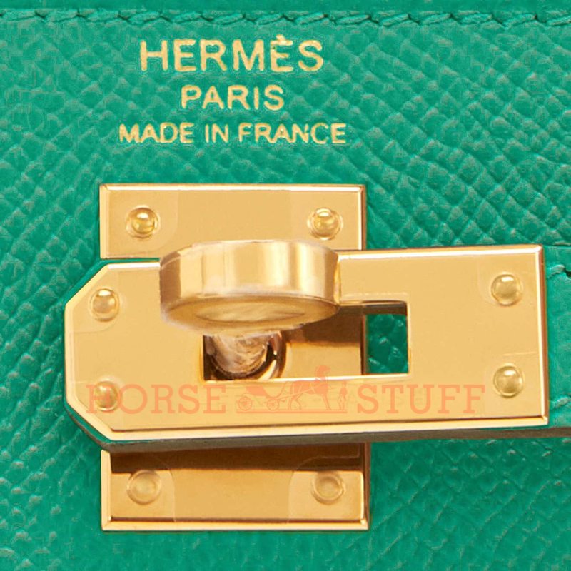 Hermès Kelly Sellier 25 Vert Jade Epsom GHW