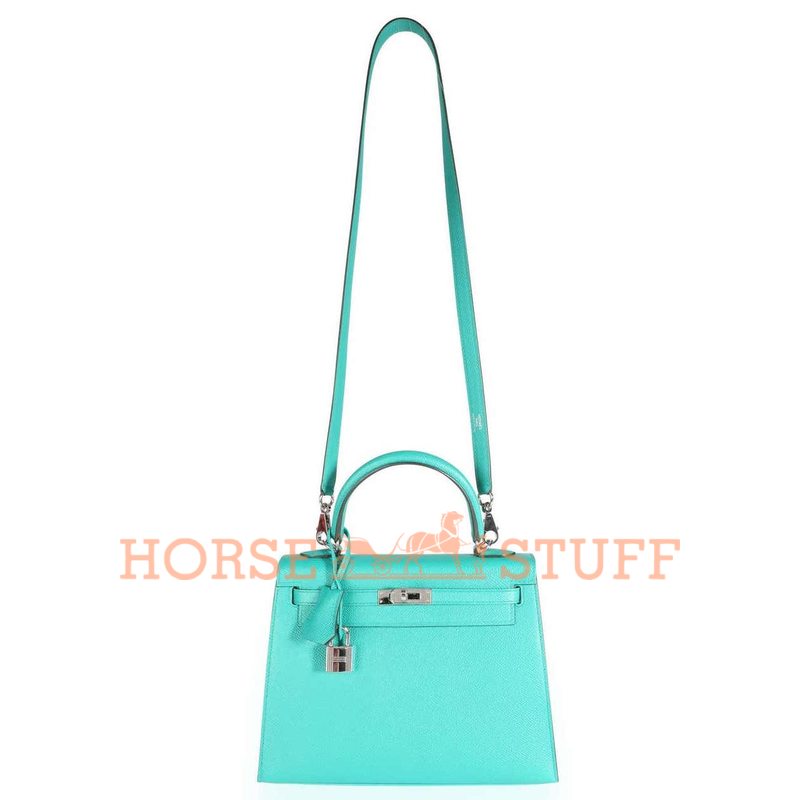 Hermès Kelly Sellier 25 Vert Verone Epsom PHW