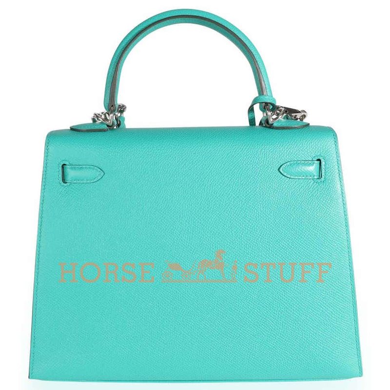 Hermès Kelly Sellier 25 Vert Verone Epsom PHW