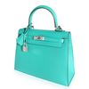 Hermès Kelly Sellier 25 Vert Verone Epsom PHW