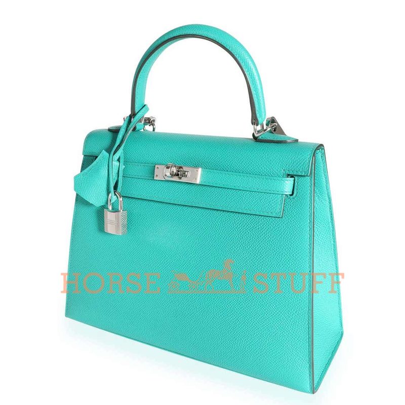 Hermès Kelly Sellier 25 Vert Verone Epsom PHW