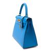 Hermès Kelly Sellier 25 Blue Zanzibar Epsom GHW