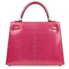Hermès Kelly Sellier 25 Fuchsia Shiny Niloticus Lizard PHW