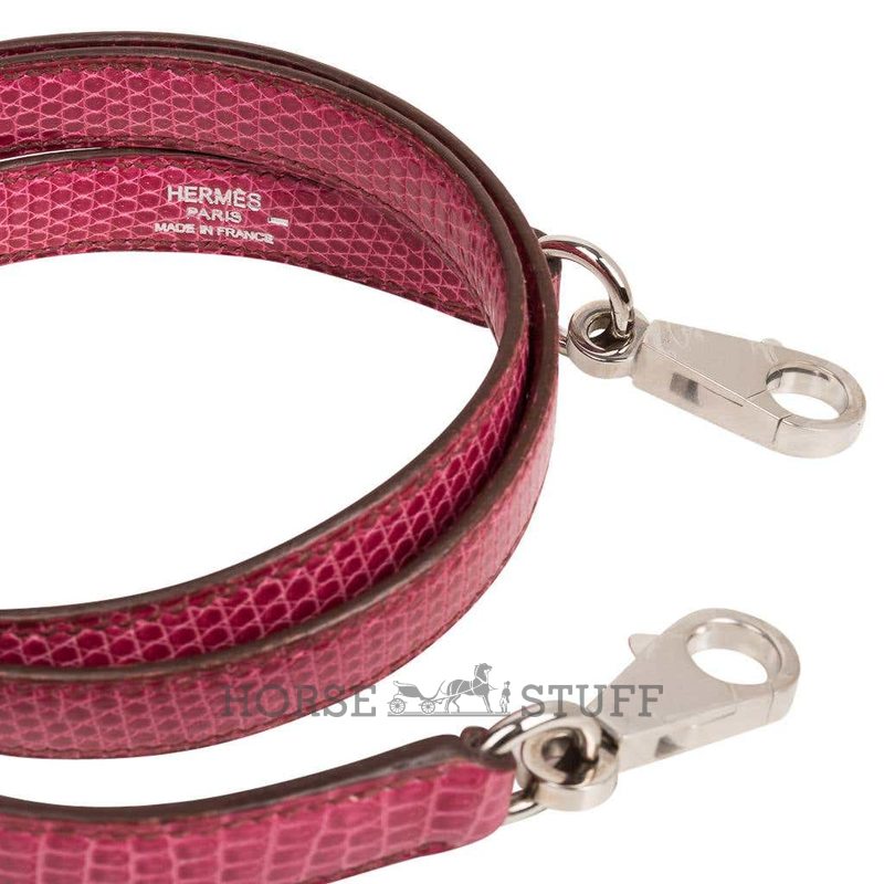 Hermès Kelly Sellier 25 Fuchsia Shiny Niloticus Lizard PHW