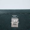 Hermès Kelly Sellier 25 Vert Cypress Shiny Niloticus Lizard PHW