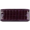 Hermès Kelly Sellier 25 Aubergine Shiny Crocodile Niloticus GHW
