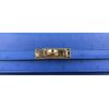 Hermès Kelly Sellier 25 Bleuet Ostrich GHW