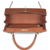 Hermès Kelly Sellier 25 Cognac Ostrich GHW