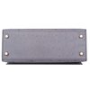 Hermès Kelly Sellier 25 Special Order HSS Verso Gris Agate / Blue Elecrique Ostrich BGHW