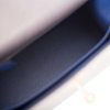Hermès Kelly Sellier 25 Special Order HSS Verso Gris Agate / Blue Elecrique Ostrich BGHW