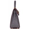 Hermès Kelly Sellier 25 Special Order HSS Rose Pourpre / Gris Agate Ostrich BGHW