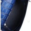 Hermès Kelly Sellier 25 Blue Indigo Aizome Matte Crocodile Porosus PHW