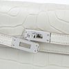 Hermès Kelly Retourne 25 Beton Matte Crocodile Alligator PHW