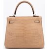Hermès Kelly Retourne 25 Chai Matte Crocodile Alligator PHW