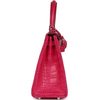 Hermès Kelly Retourne 25 Framboise Matte Crocodile Alligator PHW