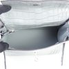 Hermès Kelly Retourne 25 Gris Ciment Matte Crocodile Alligator PHW