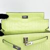 Hermès Kelly Retourne 25 Jaune Bourgeon Matte Crocodile Alligator PHW