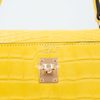 Hermès Kelly Retourne 25 Mimosa Matte Crocodile Alligator Permabrass