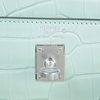 Hermès Kelly Retourne 25 Vert d'Eau  Matte Crocodile Alligator PHW
