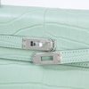 Hermès Kelly Retourne 25 Vert d'Eau  Matte Crocodile Alligator PHW