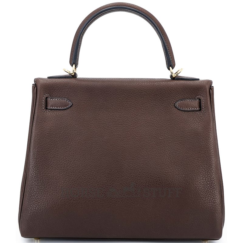Hermès Kelly Retourne 25 Ebene Barenia Faubourg GHW